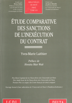 ETUDE COMPARATIVE DES SANCTIONS DE L ' ENEXECOTION DU CONTRAT