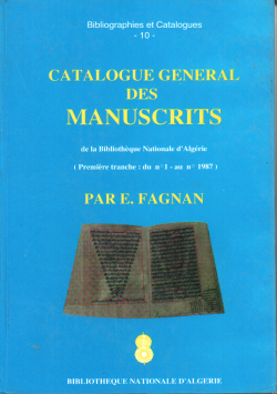CATALOGUE GENERAL DES MANUSCRITS