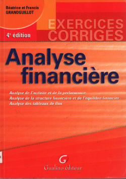 ANALYSE FINANCIERE