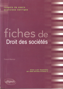 FICHES DE DROIT DES SOCIETES