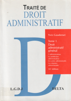 TRAITE DE DROIT ADMININISTRATIF