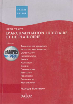 D' ARGUMENTATION JUDICIARE ET DE PLAIDOIRIE